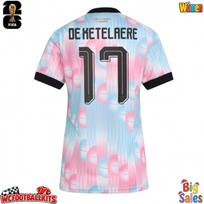 Belgium Charles De Ketelaere #17 Replica Away Stadium Shirt for Women World Cup 2026 Short Sleeve